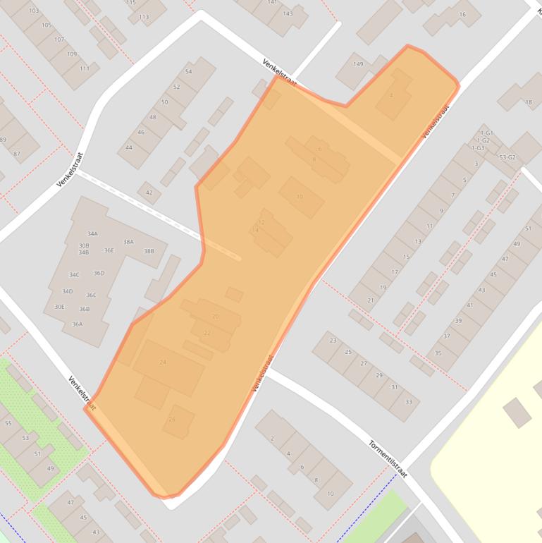 Kaart van postcodegebied 7322KX.