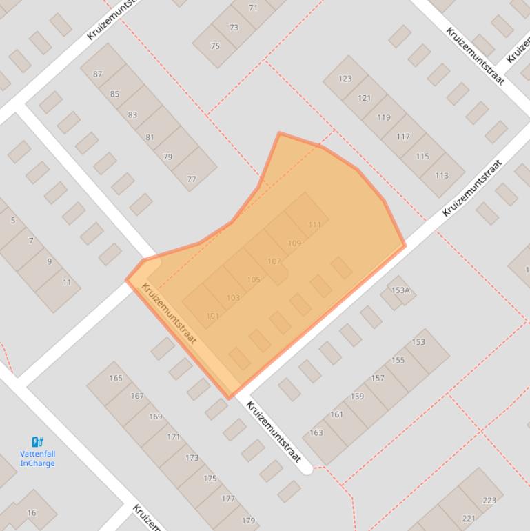 Kaart van postcodegebied 7322LD.