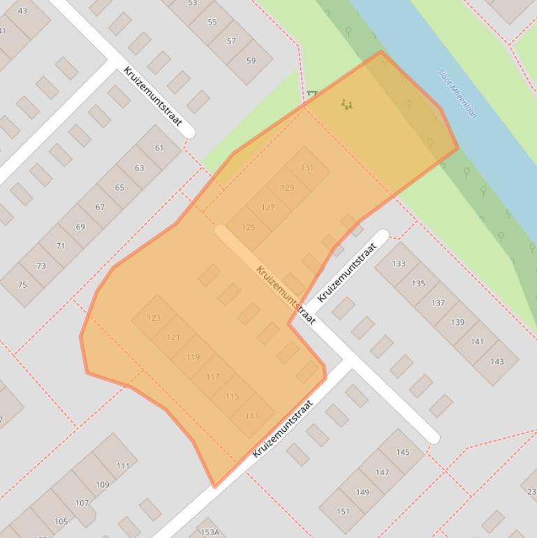 Kaart van postcodegebied 7322LE.