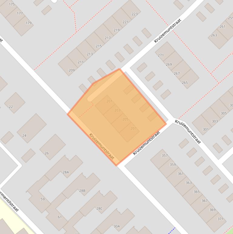 Kaart van postcodegebied 7322LJ.