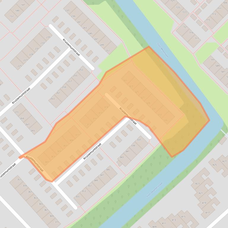 Kaart van postcodegebied 7322LM.