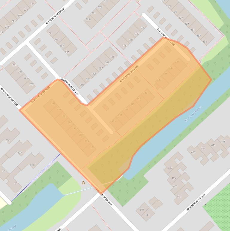 Kaart van postcodegebied 7322LN.