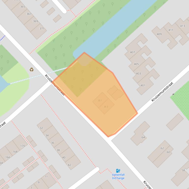 Kaart van postcodegebied 7322LP.