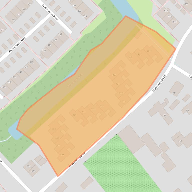 Kaart van postcodegebied 7322LR.