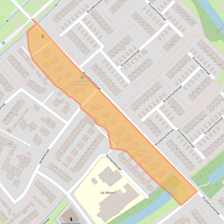 Kaart van postcodegebied 7322LX.