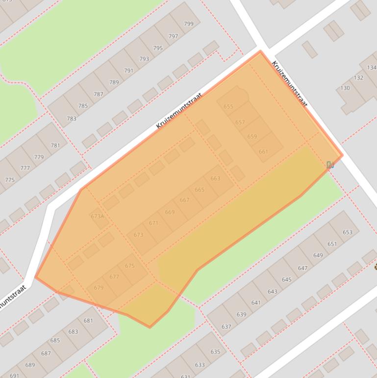 Kaart van postcodegebied 7322MB.