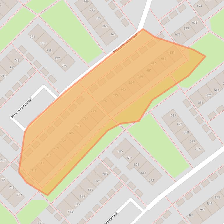 Kaart van postcodegebied 7322MC.