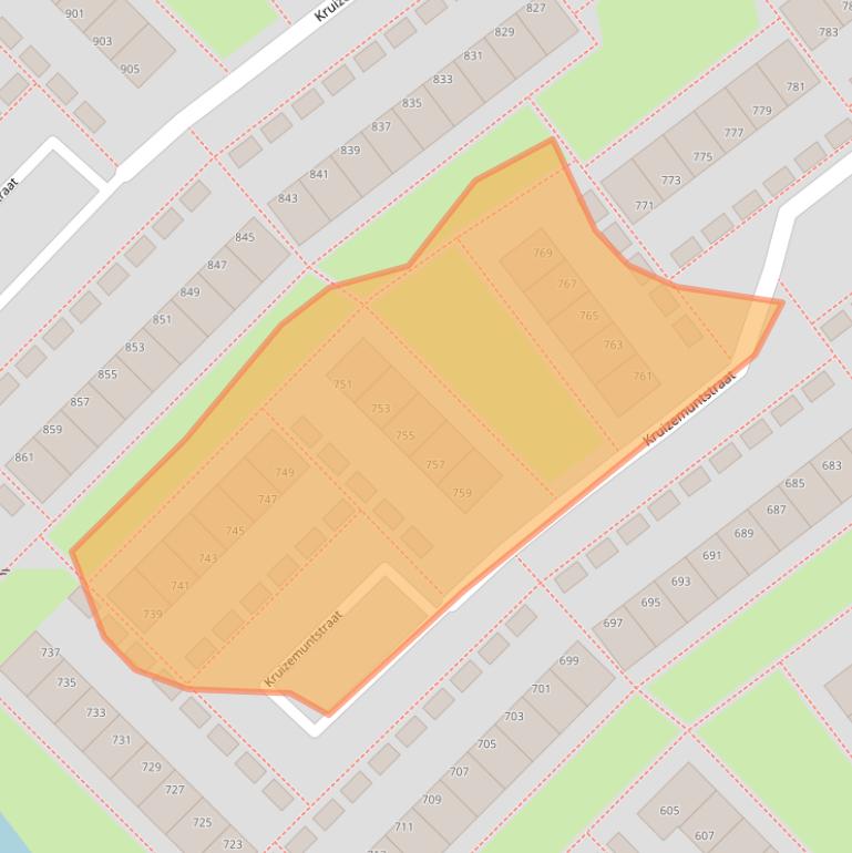 Kaart van postcodegebied 7322ME.