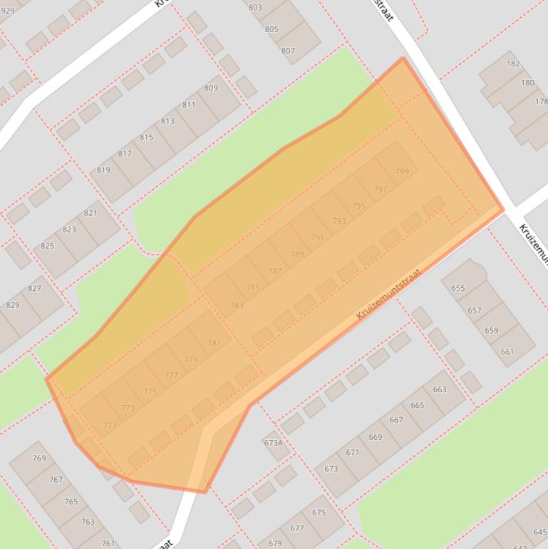 Kaart van postcodegebied 7322MG.