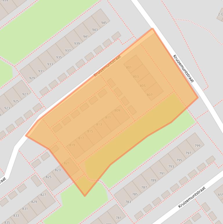 Kaart van postcodegebied 7322MH.