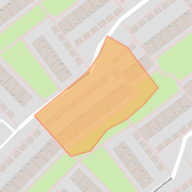 Kaart van postcodegebied 7322MJ.