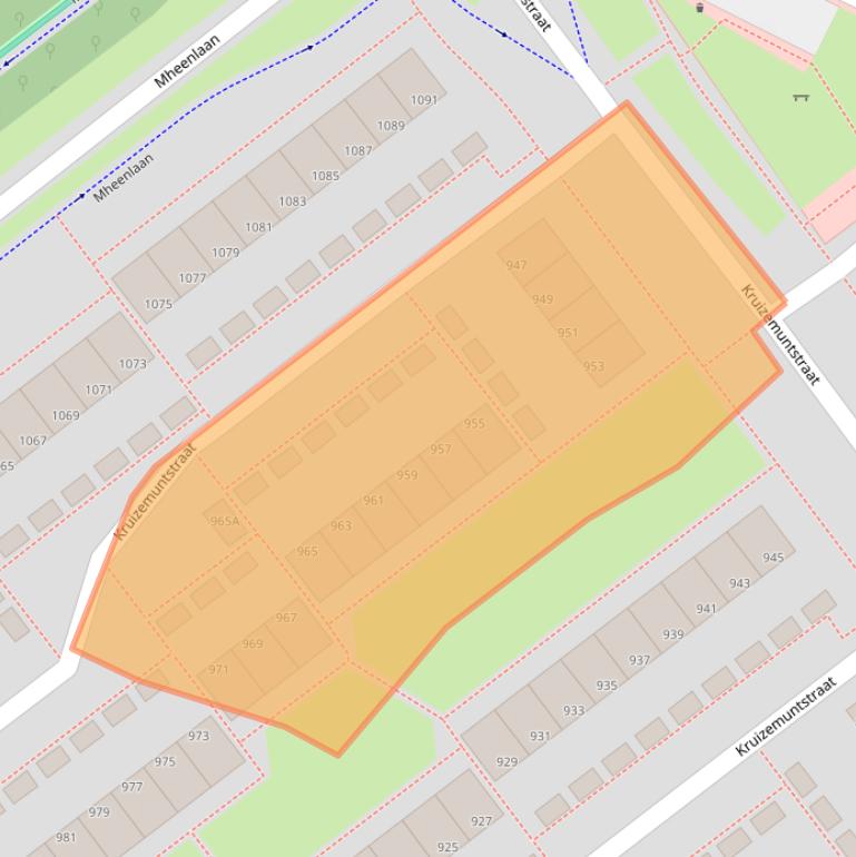 Kaart van postcodegebied 7322MP.