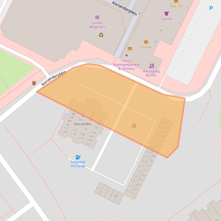 Kaart van postcodegebied 7322NC.