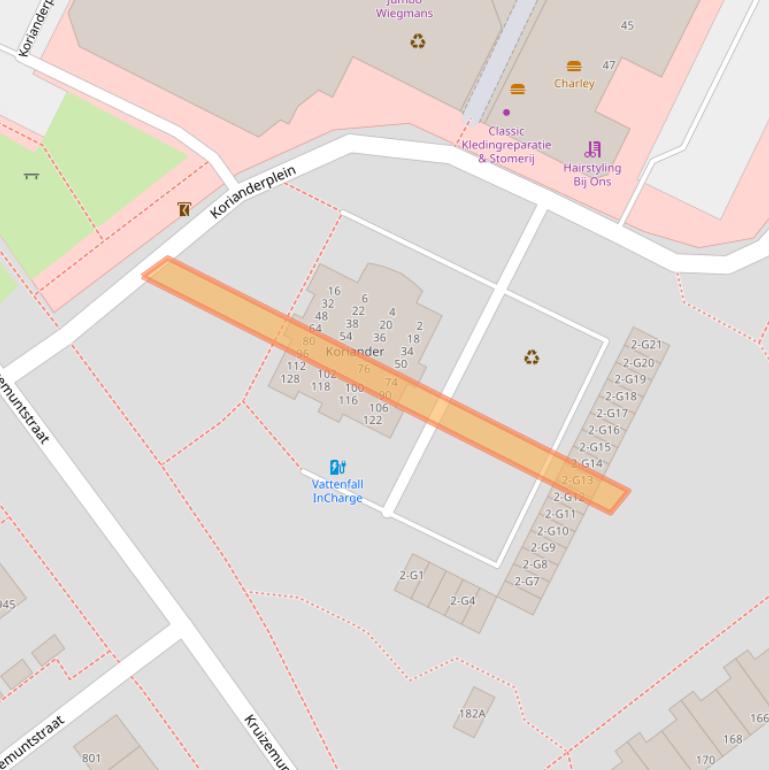 Kaart van postcodegebied 7322NE.