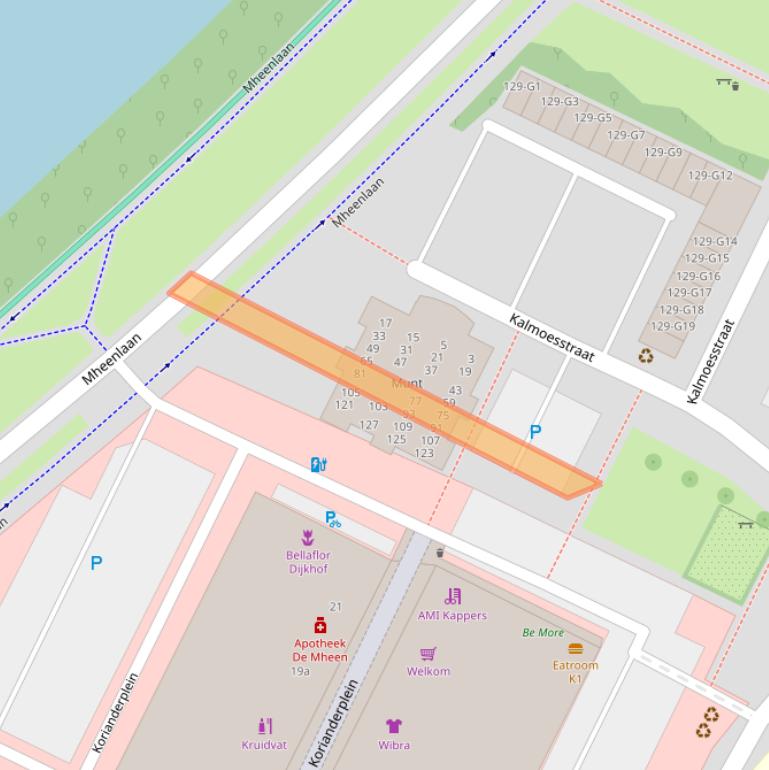 Kaart van postcodegebied 7322NK.