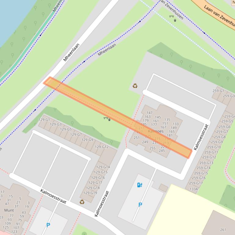 Kaart van postcodegebied 7322NP.