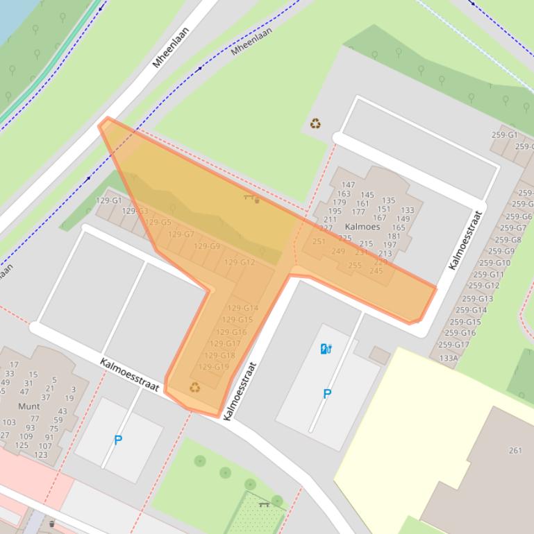 Kaart van postcodegebied 7322NR.