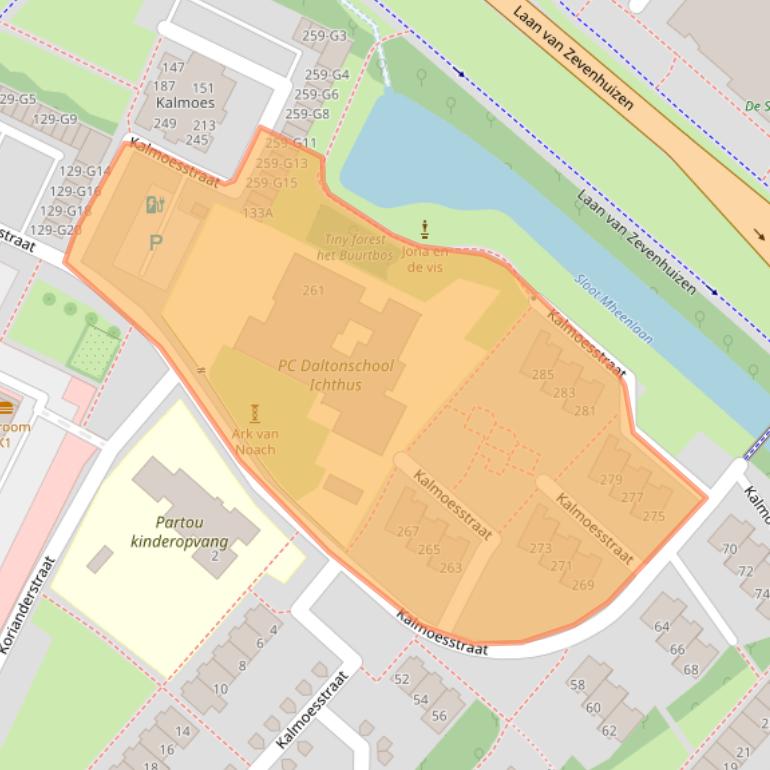 Kaart van postcodegebied 7322NS.