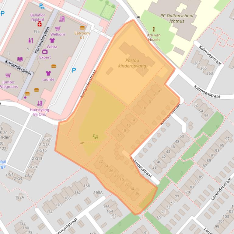 Kaart van postcodegebied 7322NT.