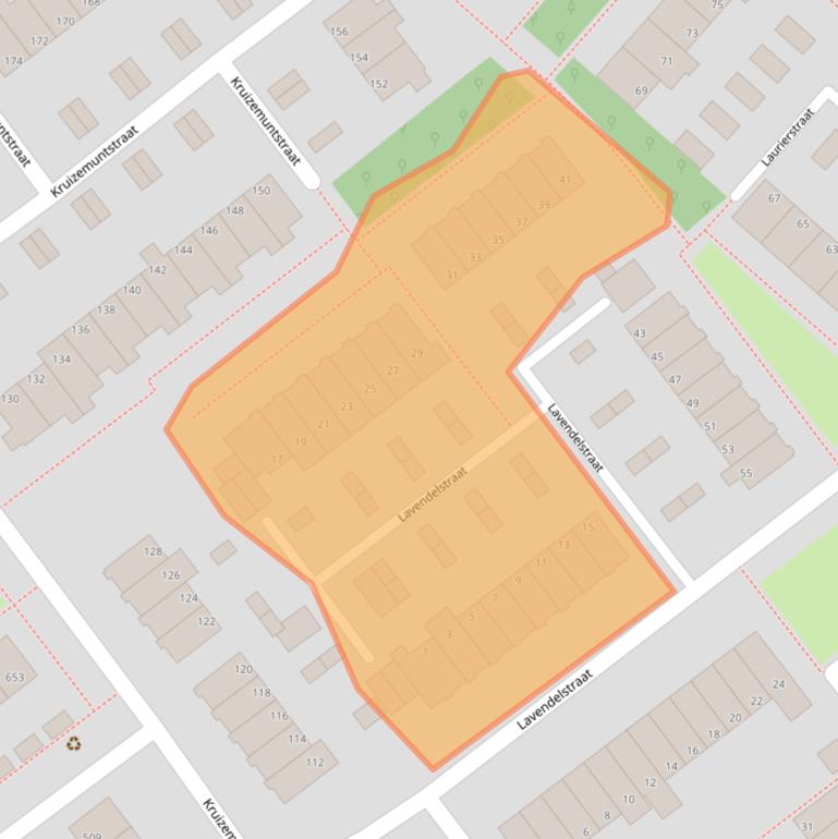 Kaart van postcodegebied 7322PA.