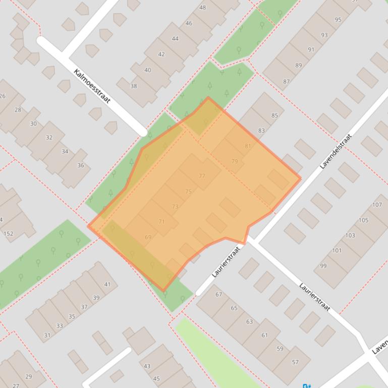 Kaart van postcodegebied 7322PD.