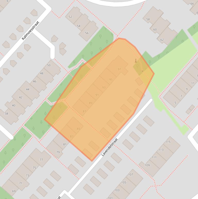 Kaart van postcodegebied 7322PE.