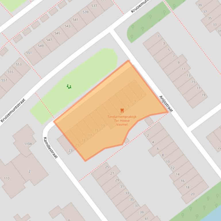 Kaart van postcodegebied 7322PK.