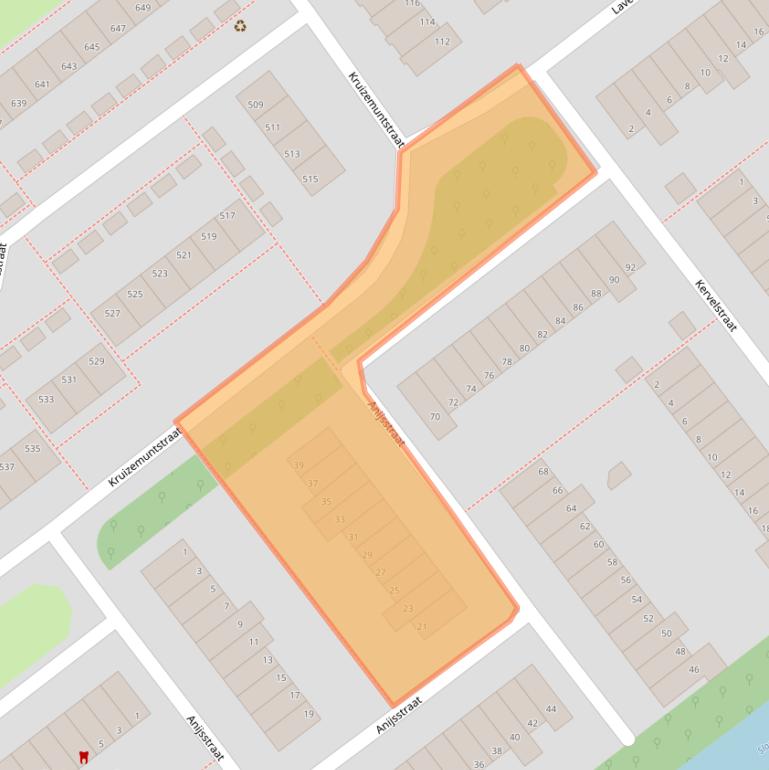 Kaart van postcodegebied 7322PN.