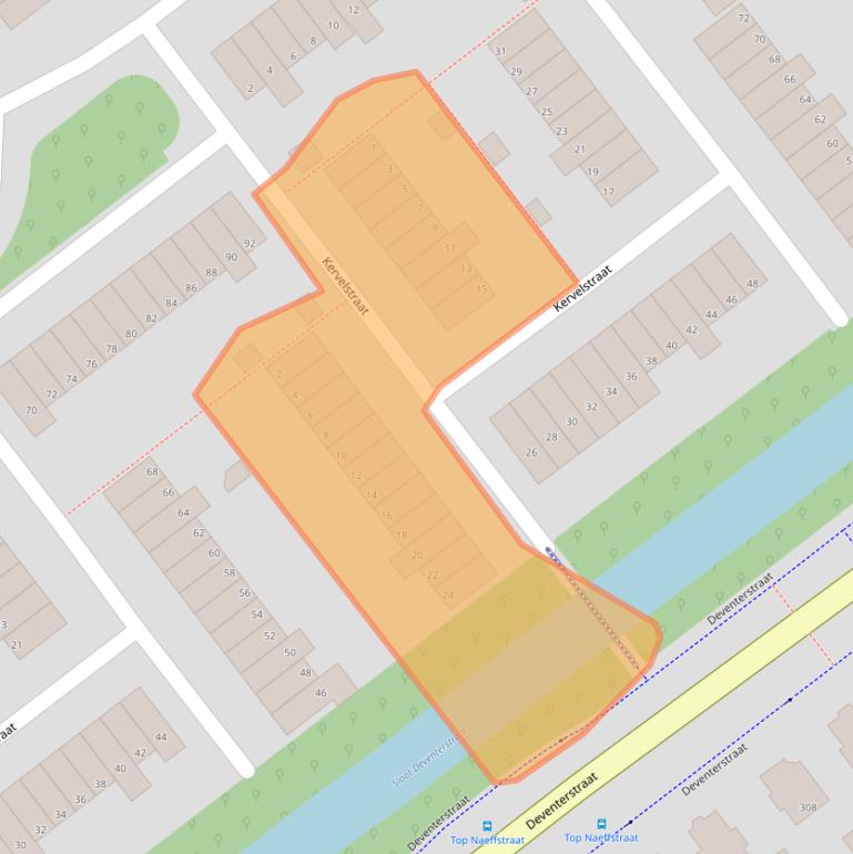 Kaart van postcodegebied 7322PT.