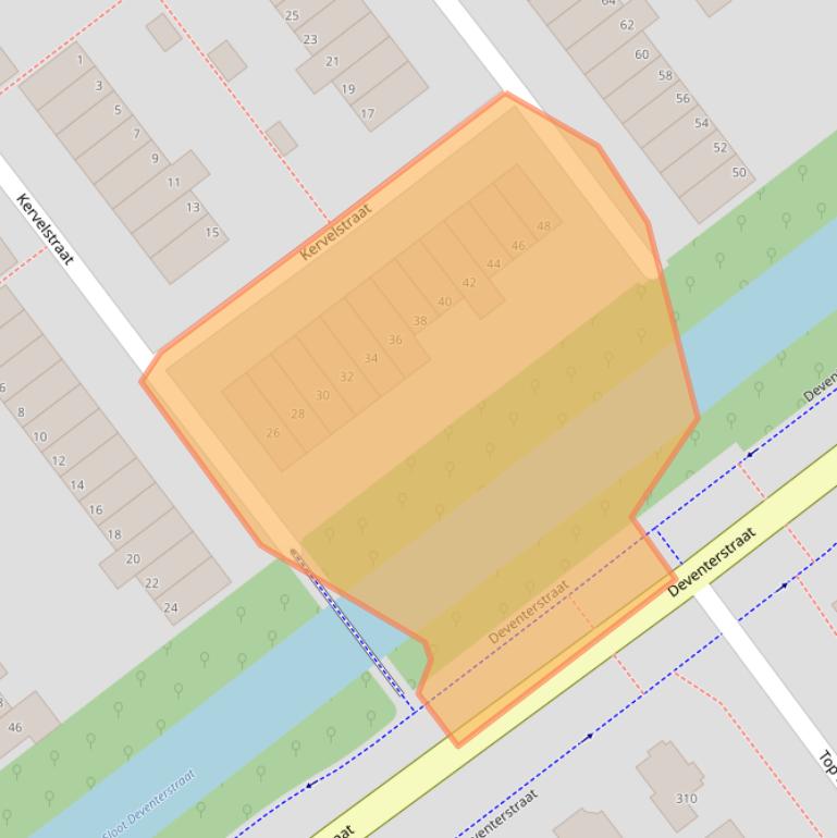 Kaart van postcodegebied 7322PW.