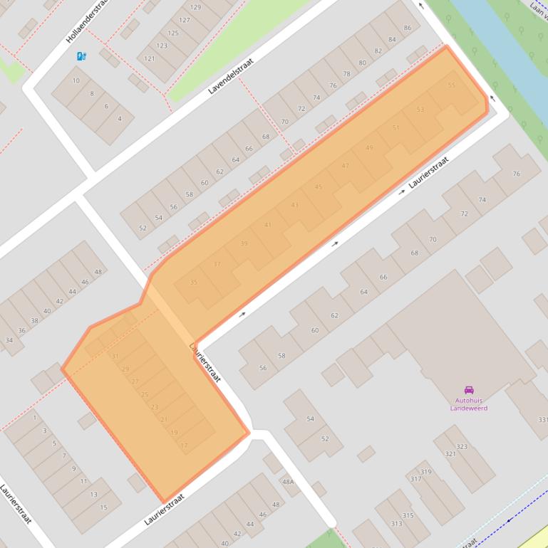 Kaart van postcodegebied 7322RB.