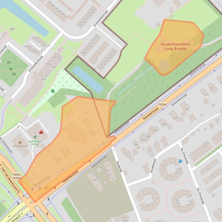 Kaart van postcodegebied 7322RH.