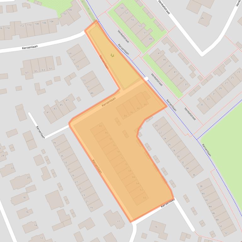 Kaart van postcodegebied 7322SG.