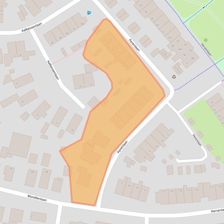 Kaart van postcodegebied 7322SJ.