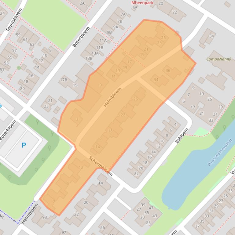 Kaart van postcodegebied 7322TA.