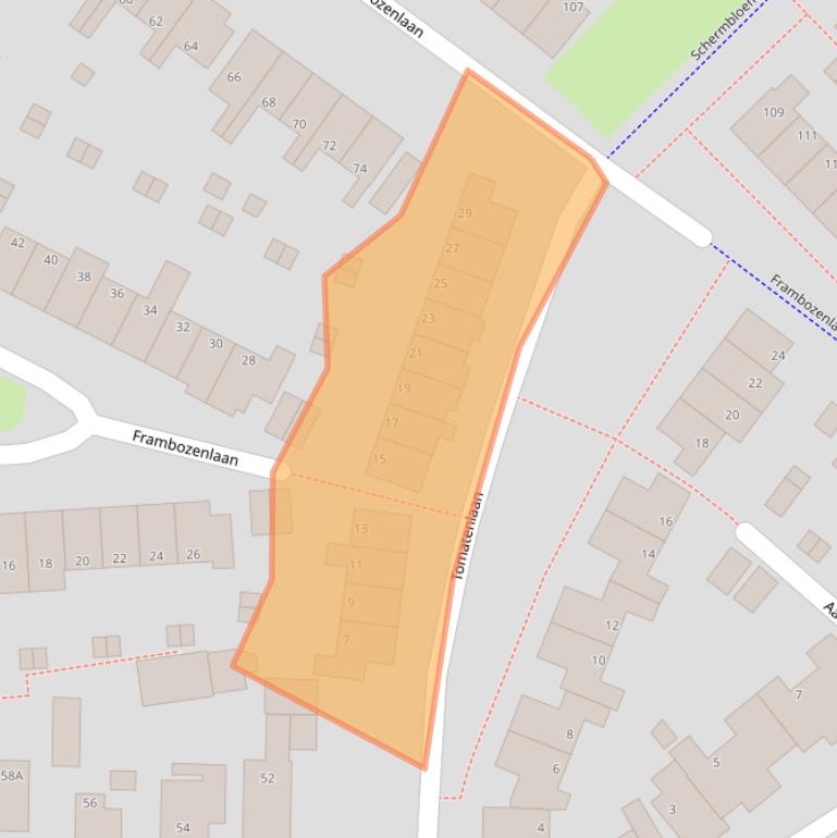 Kaart van postcodegebied 7322TE.