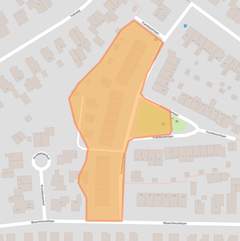 Kaart van postcodegebied 7322TH.