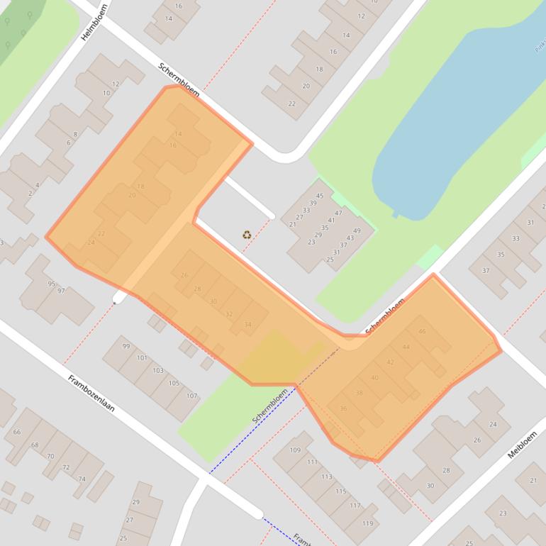 Kaart van postcodegebied 7322TP.