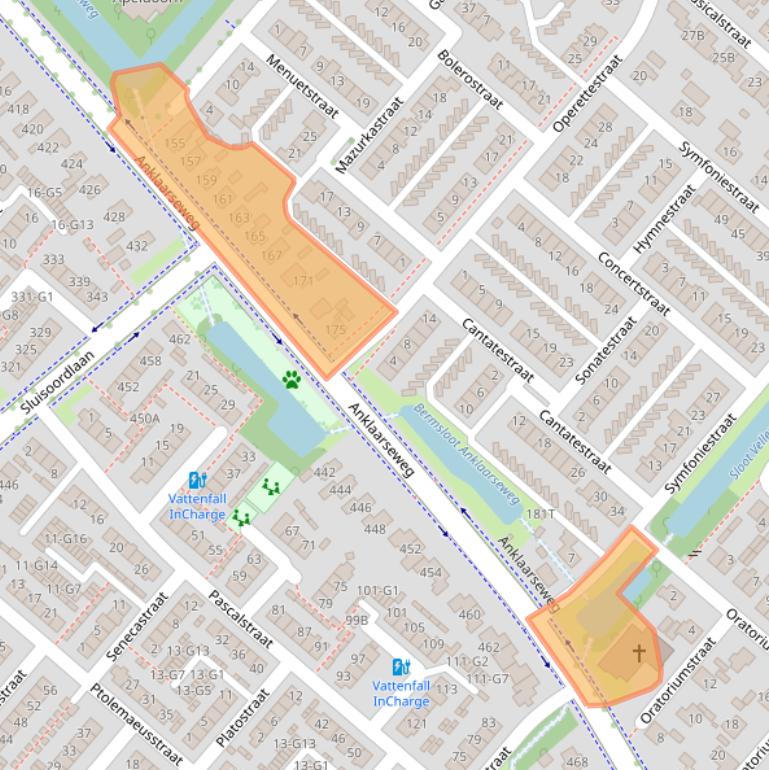 Kaart van postcodegebied 7323AB.