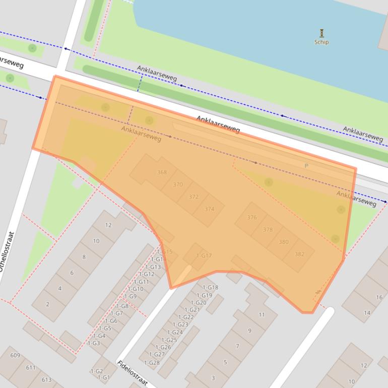 Kaart van postcodegebied 7323AD.