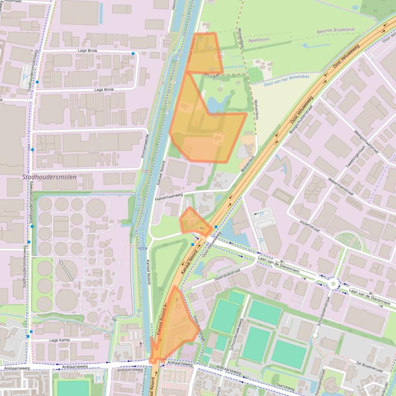Kaart van postcodegebied 7323AM.