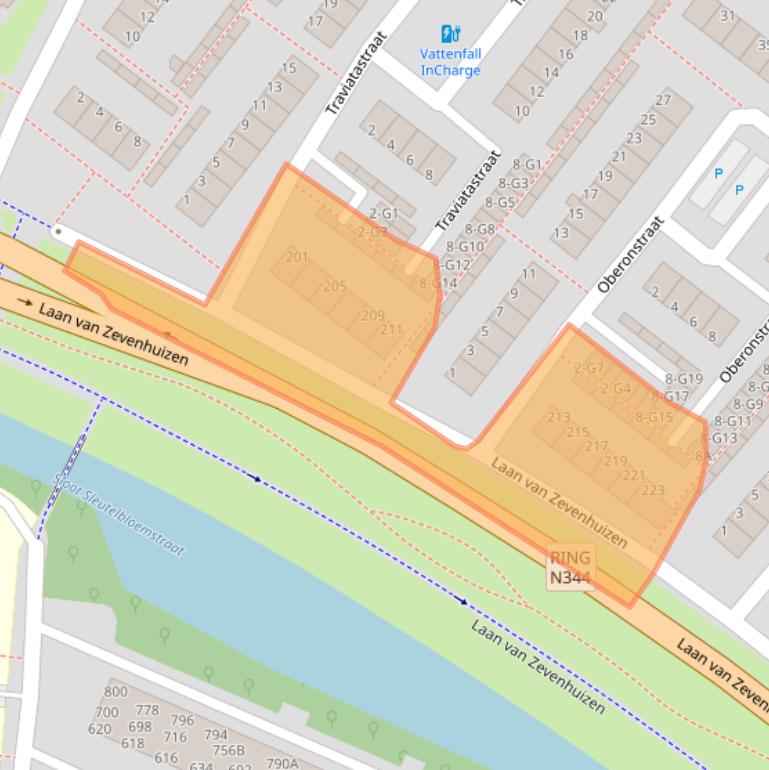 Kaart van postcodegebied 7323AS.