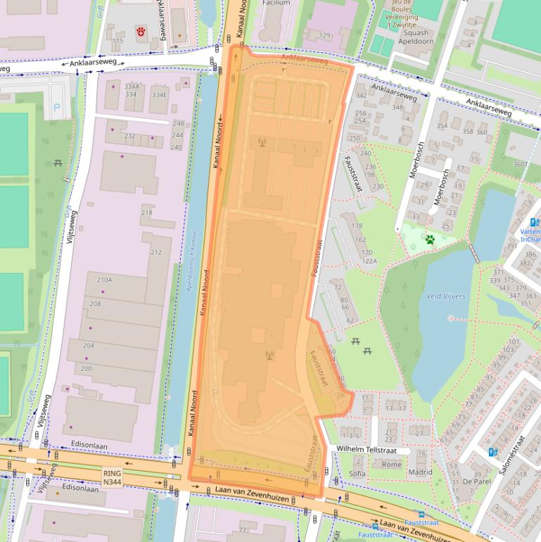 Kaart van postcodegebied 7323BA.
