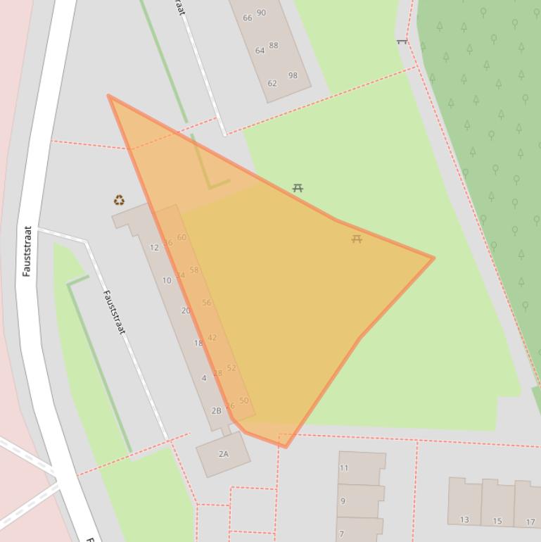 Kaart van postcodegebied 7323BB.