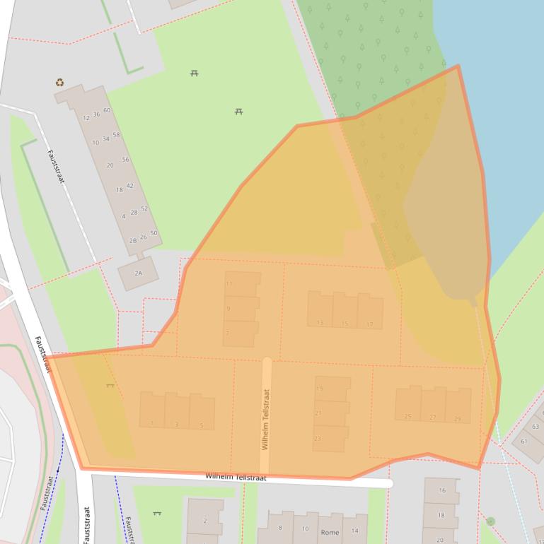 Kaart van postcodegebied 7323BK.