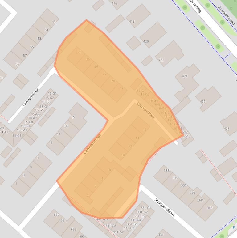 Kaart van postcodegebied 7323DE.