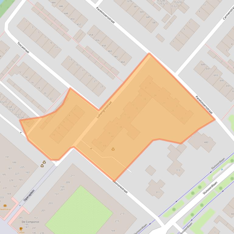 Kaart van postcodegebied 7323DG.