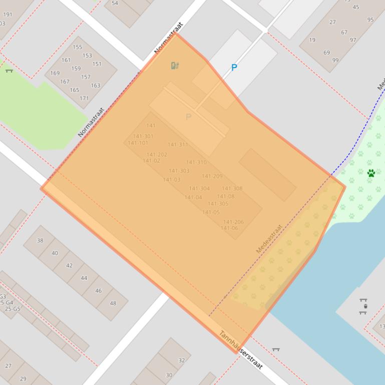 Kaart van postcodegebied 7323DW.