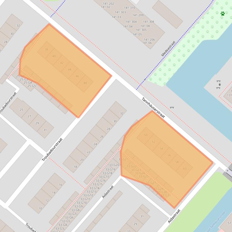 Kaart van postcodegebied 7323DZ.