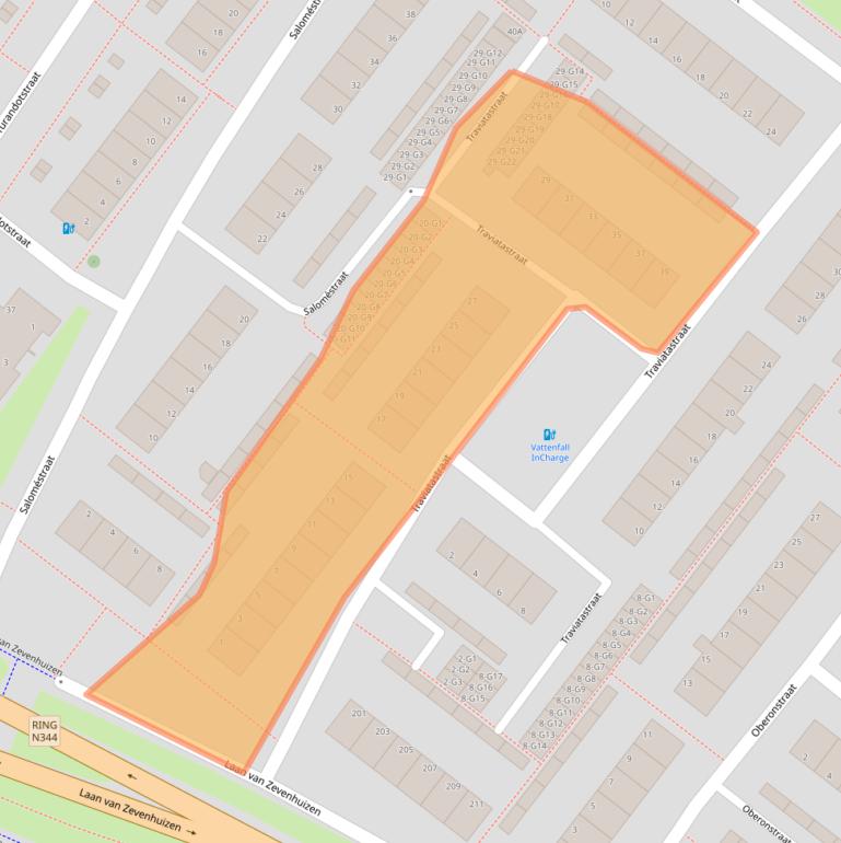 Kaart van postcodegebied 7323EA.